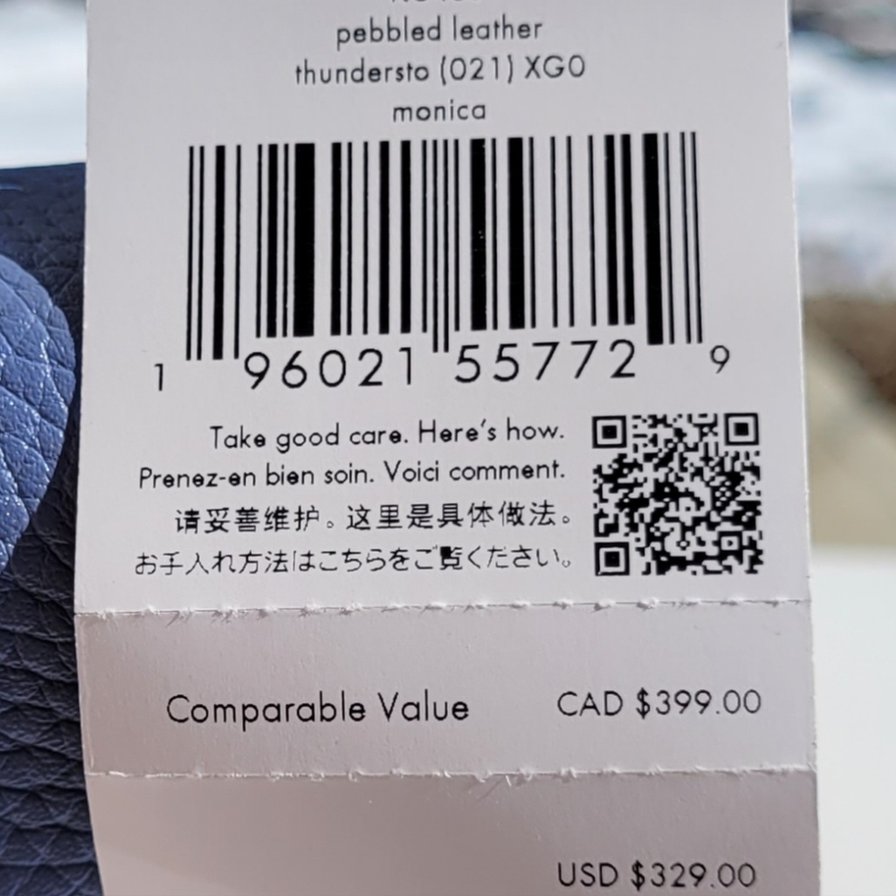 NWT Kate Spade New York Monica Flip Crossbody Bag in Thunderstorm Light Blue - Picture 10 of 11